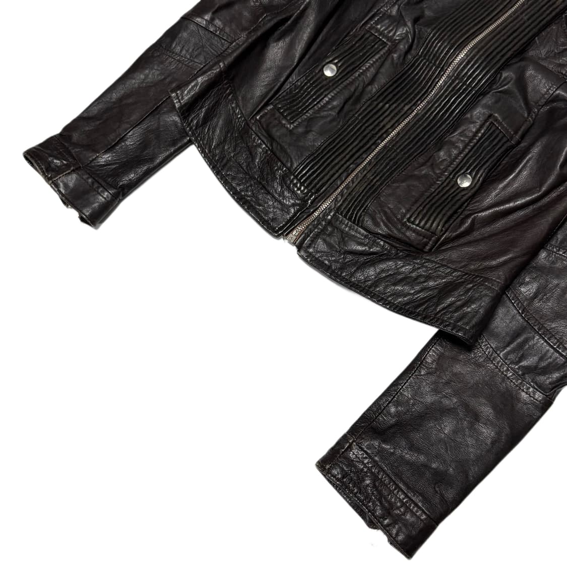 Kosmika vera pelle leather jacket 상품이미지4