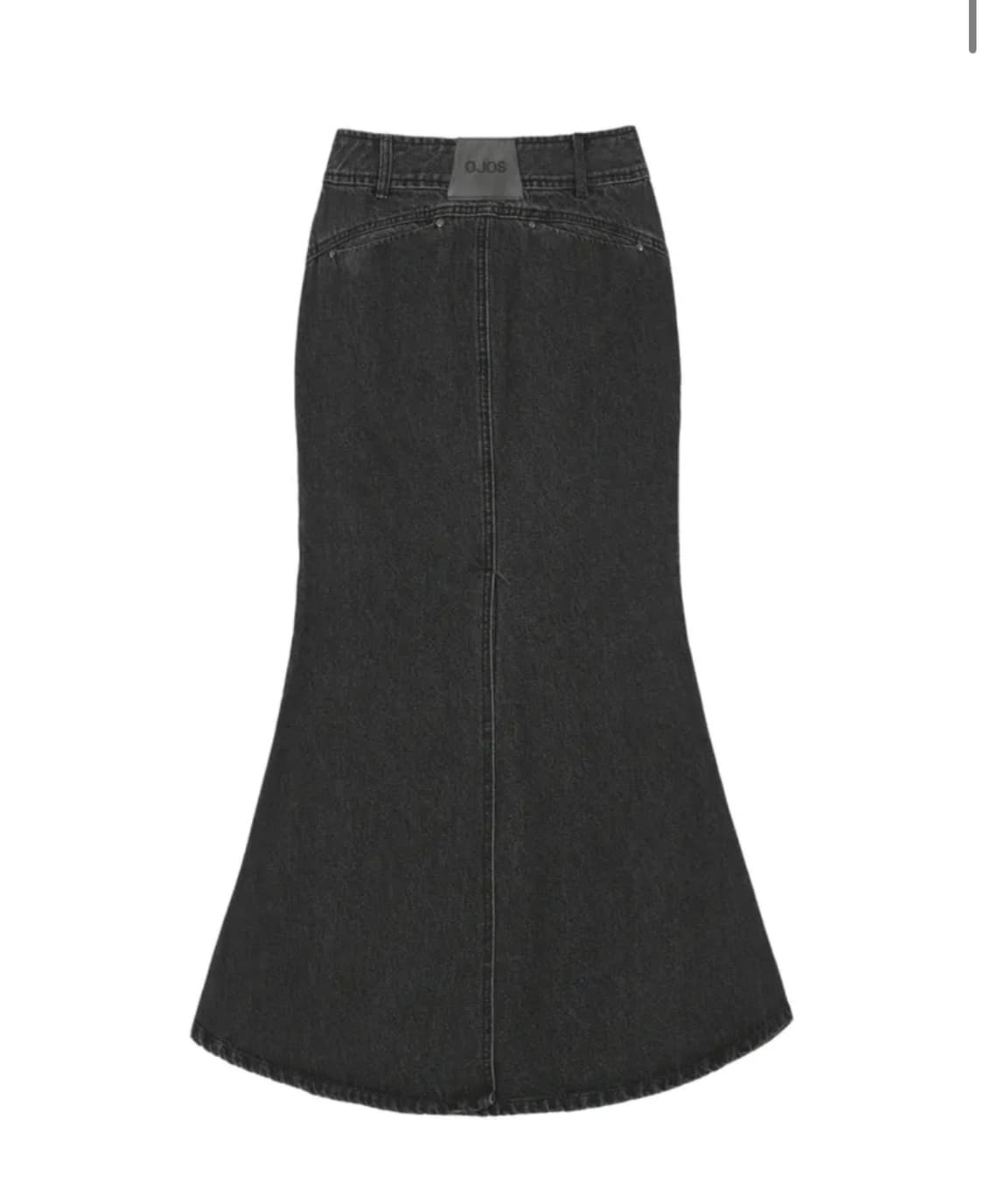 OJOS Mermaid Slit Denim Skirt / Charcoal 상품이미지2