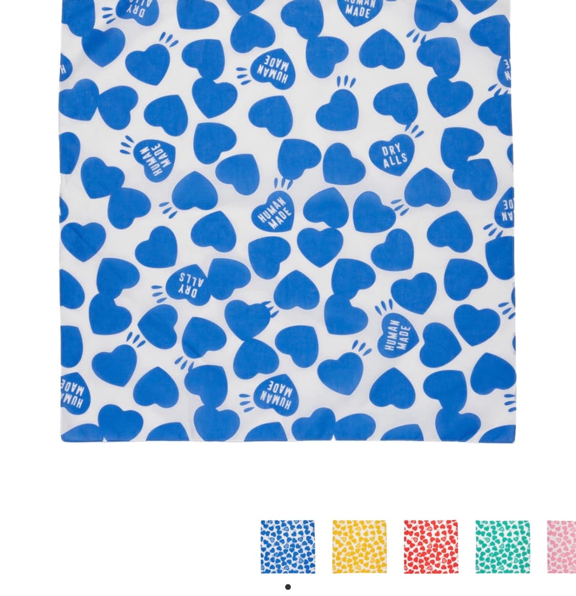 휴먼 메이드 하트 빅 반다나 블루 상품이미지1