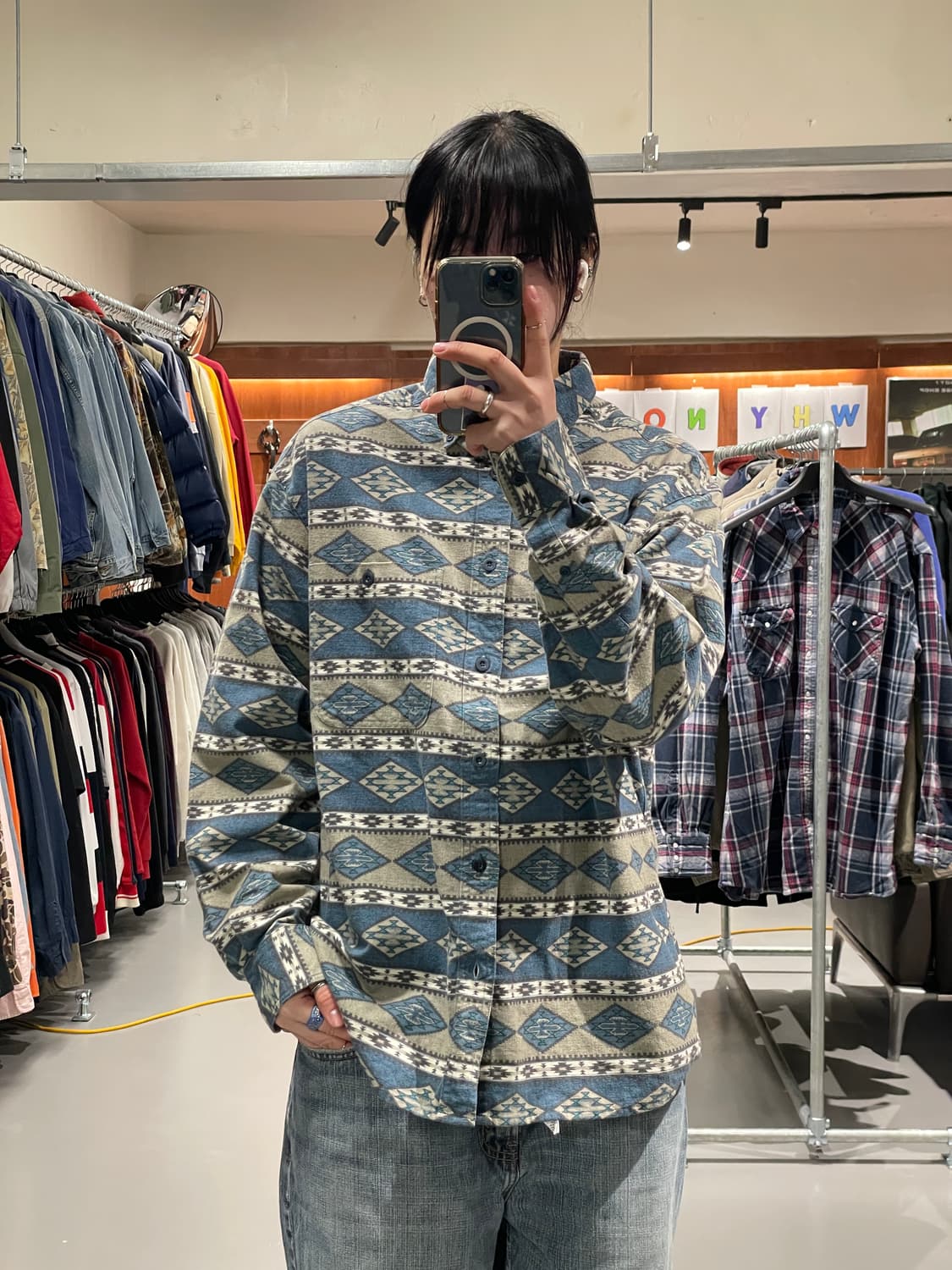 Cabelas 나바호 아즈텍 패턴 셔츠 상품이미지1