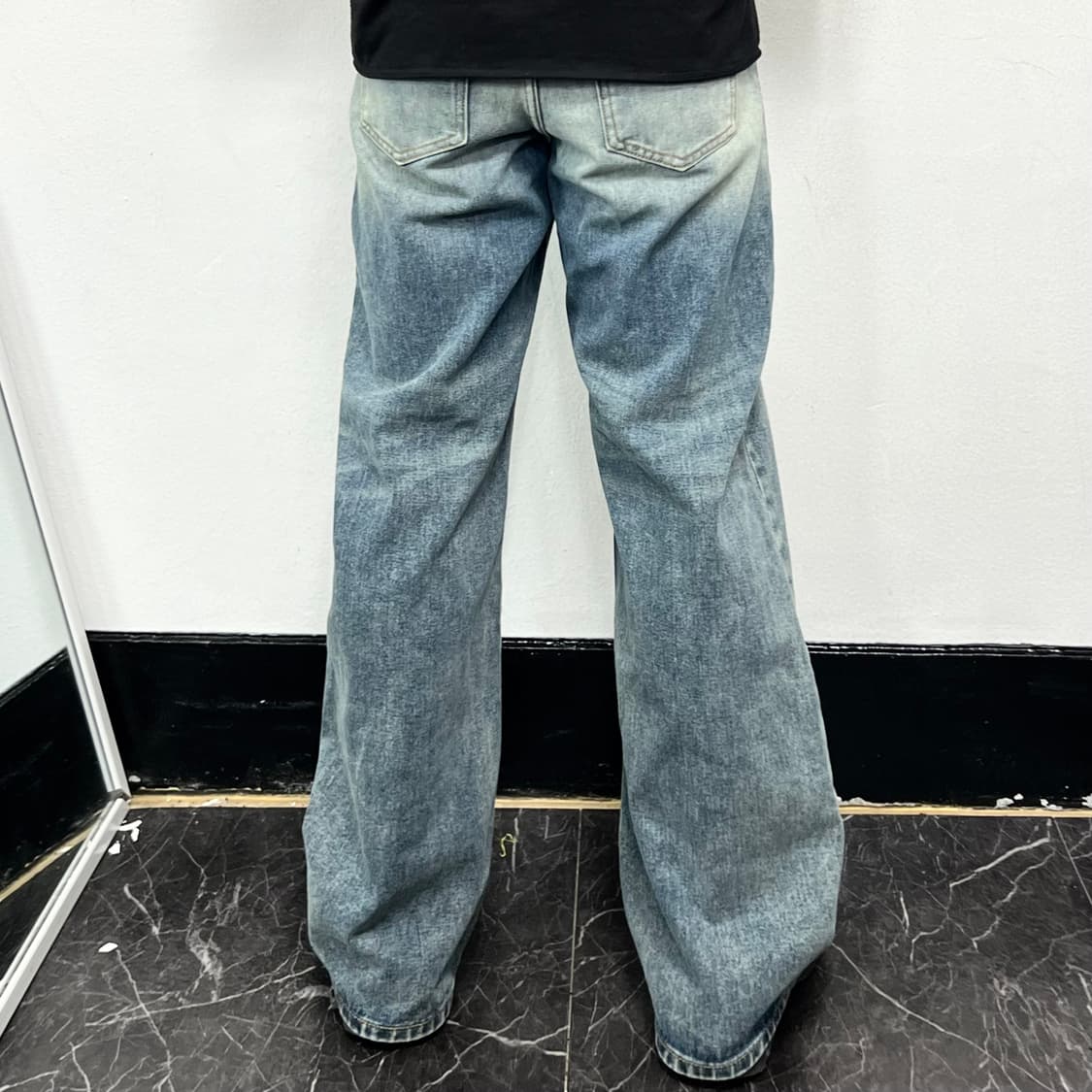 DNSR 와이드 워시드 데님 팬츠 상품이미지3