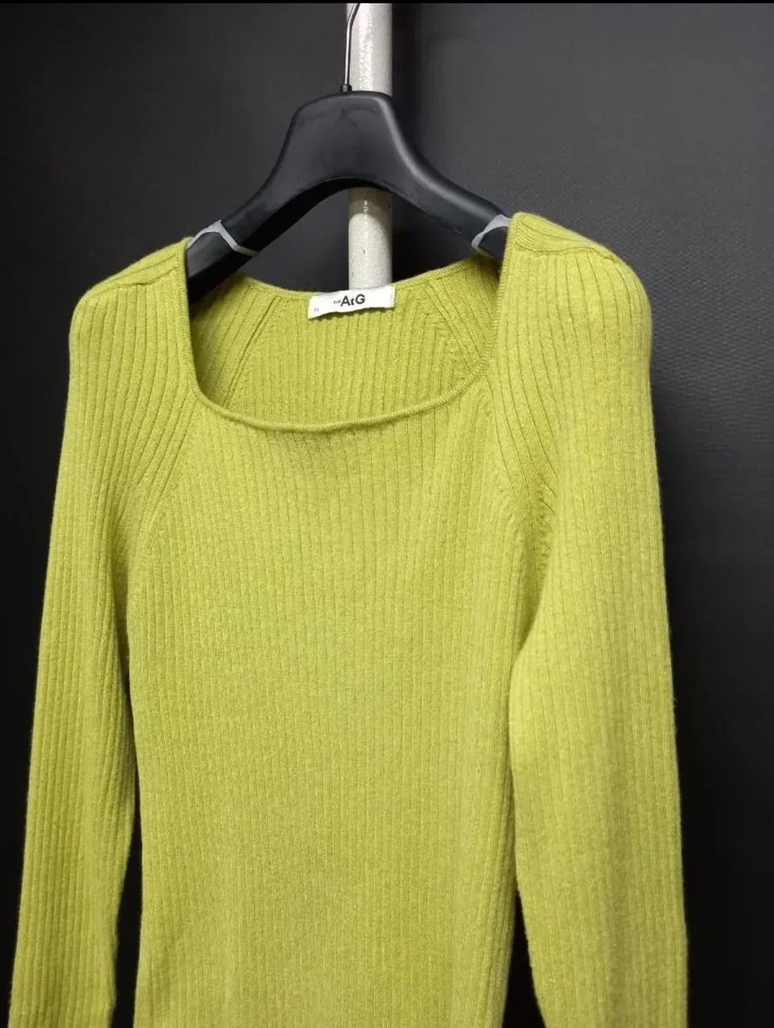 새 더엣지 춘추 골지 스퀘어넥 긴팔니트 66 상품이미지4