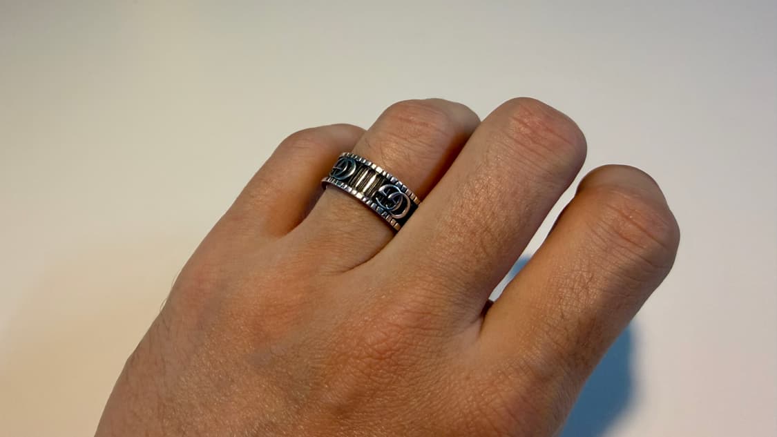 [상태S급] 구찌 더블G 반지 실버 18호 풀박스 판매합니다 상품이미지3