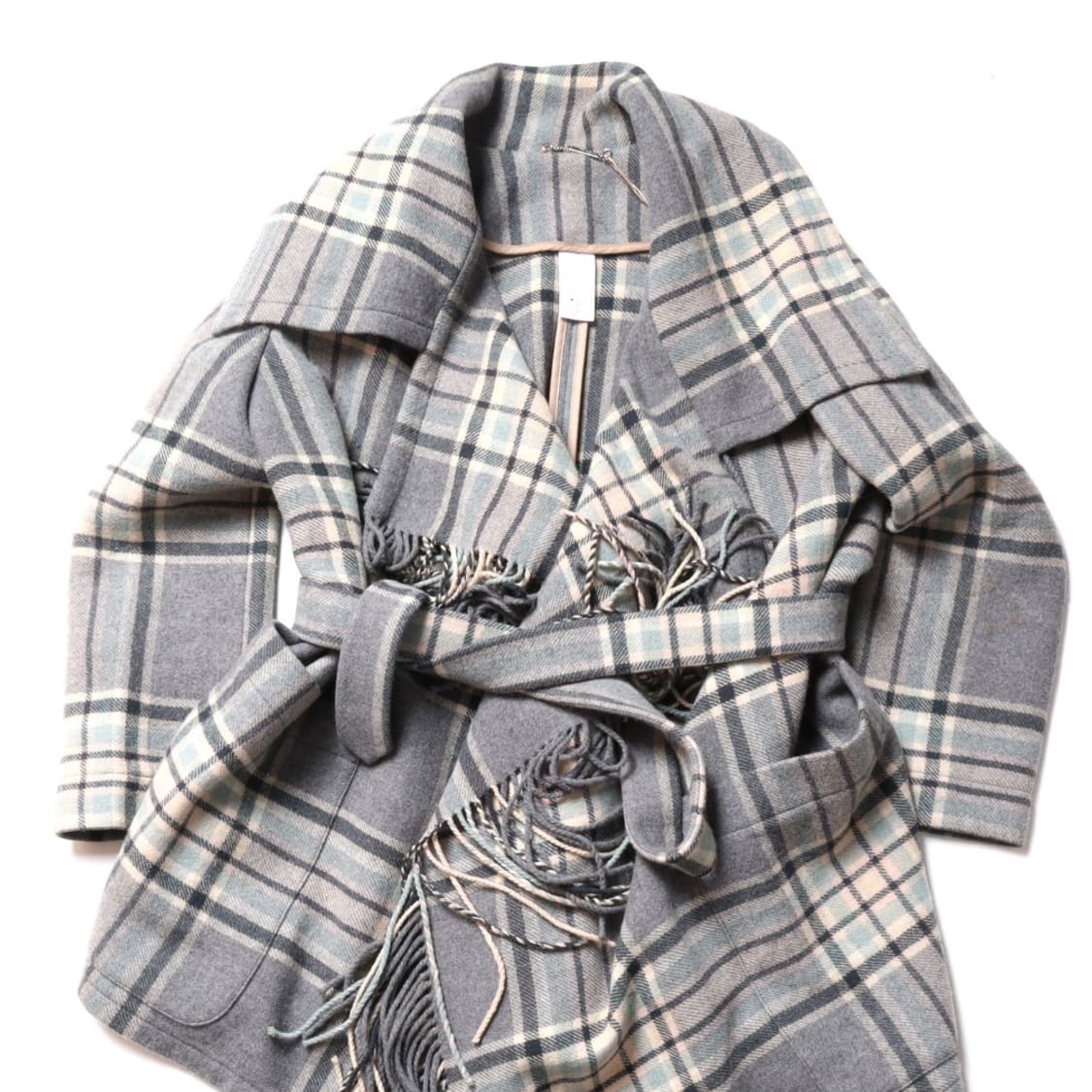 끌로에 Chloe Maxi Check Blanket Coat   상품이미지2