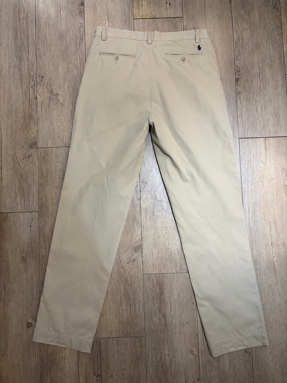 00s 폴로 랄프로렌 리버스 플리츠 치노 팬츠 31/34 베이지 상품이미지3