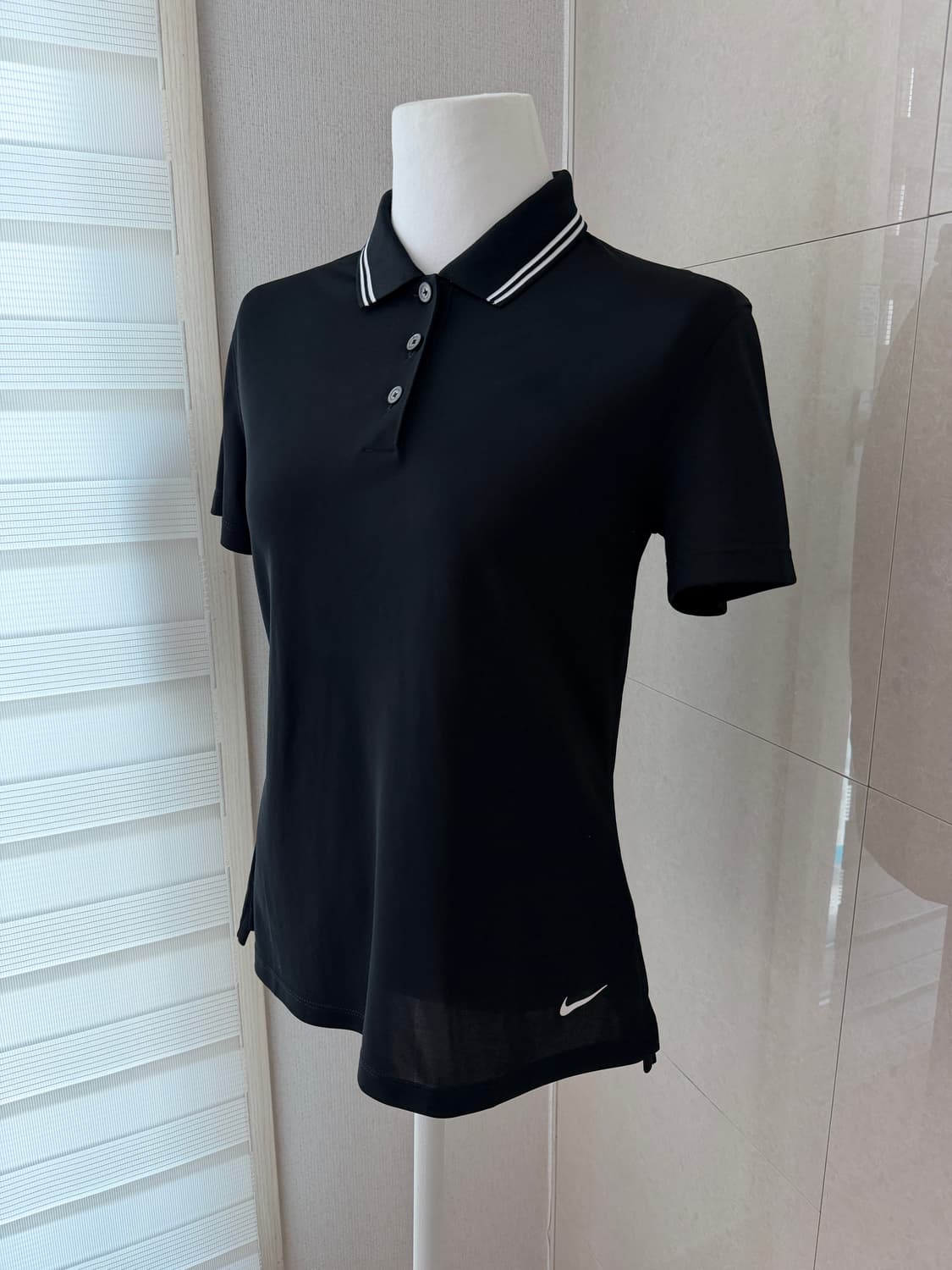 나이키 골프 블랙 카라 반팔티 S 상품이미지2