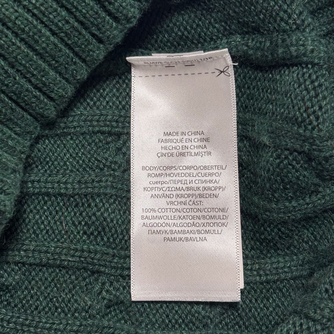 S 폴로랄프로렌 화이트 포니 여성용 그린 케이블 니트 상품이미지5