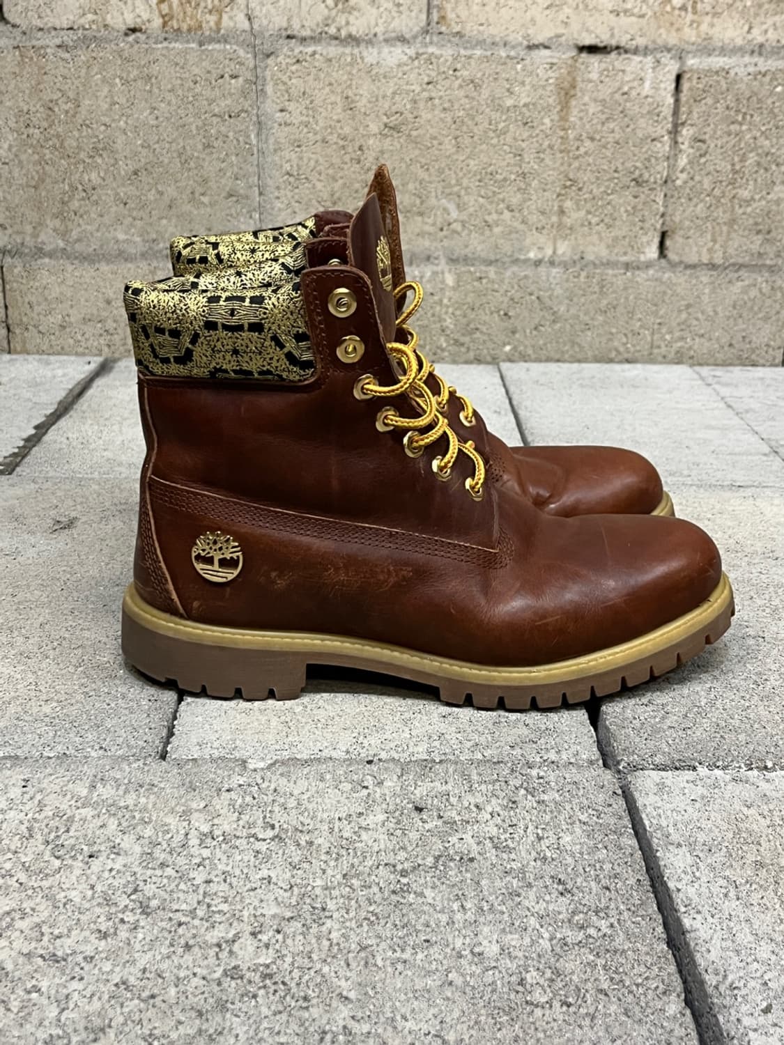 팀버랜드 브라운 레더 부츠 상품이미지5
