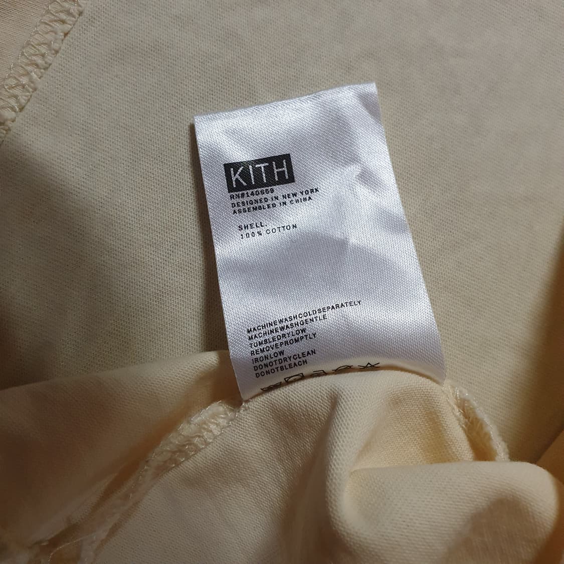 KITH 키스 열기구 반팔 티셔츠 XL 연한노랑 상품이미지5