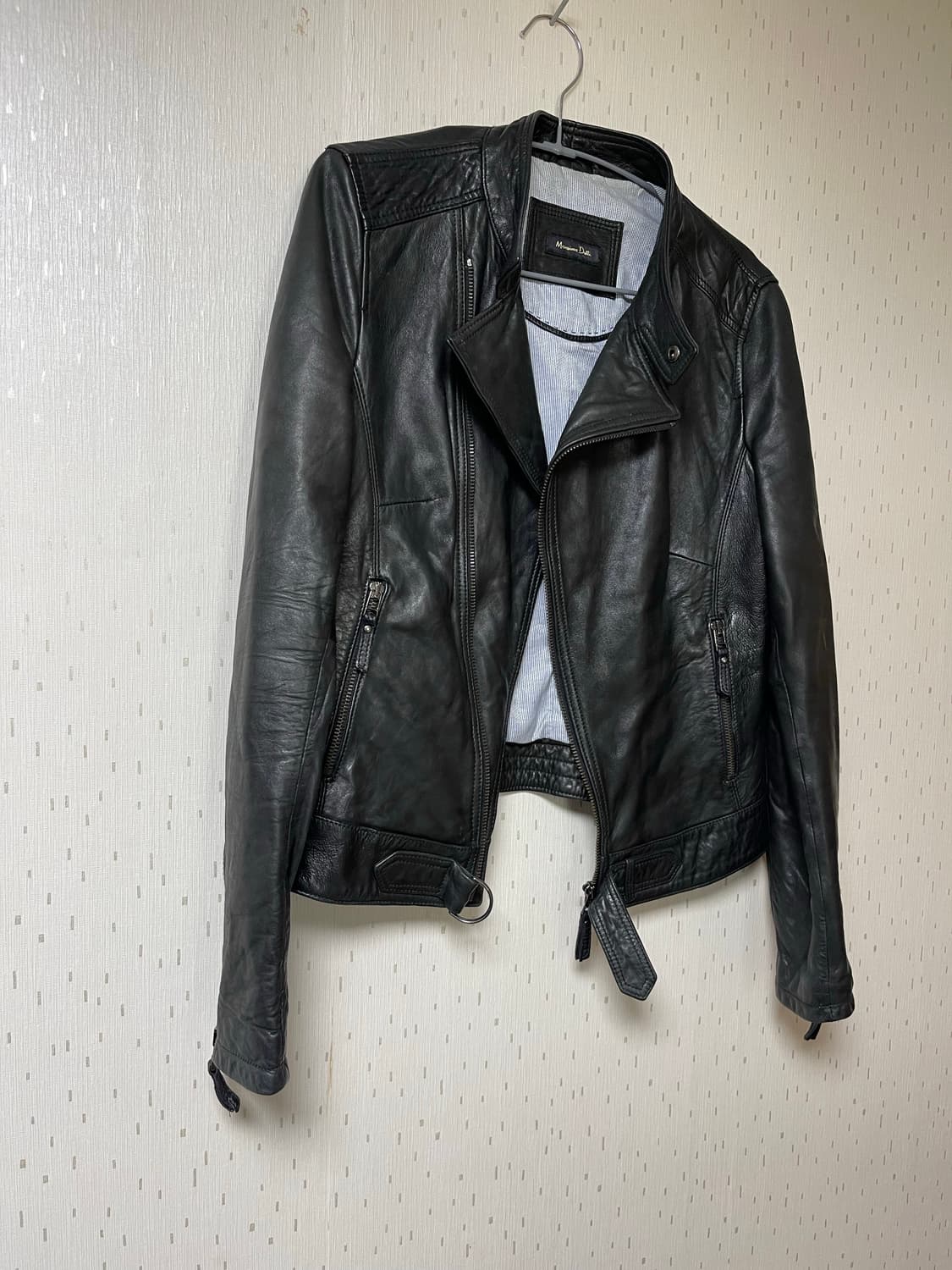 마시모뚜띠 정품 램스킨 양가죽 라이더자켓 S 상품이미지4
