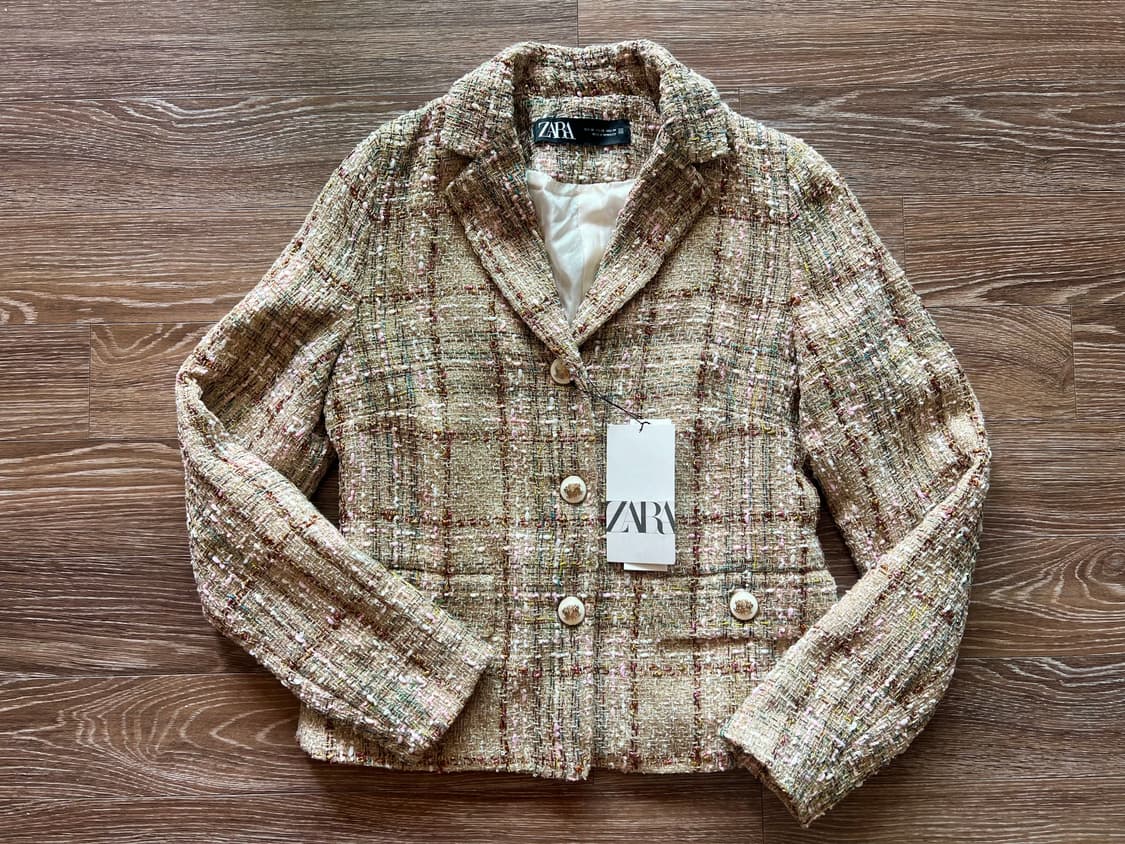 자라 트위드 자켓 블레이저 상품이미지4