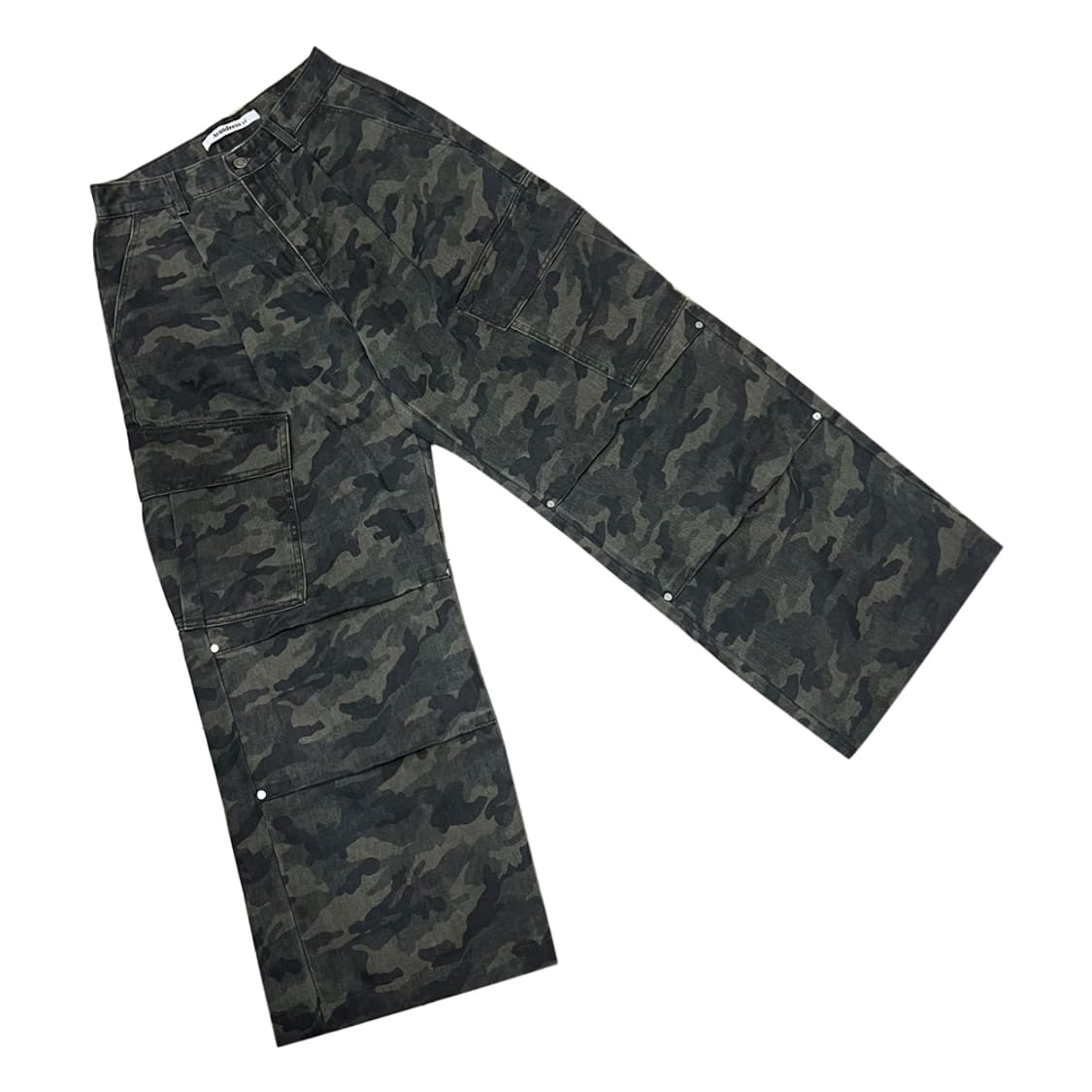 어반드레스 사이드 빅 카고 밀리터리 와이드 카모 팬츠 XS 상품이미지1