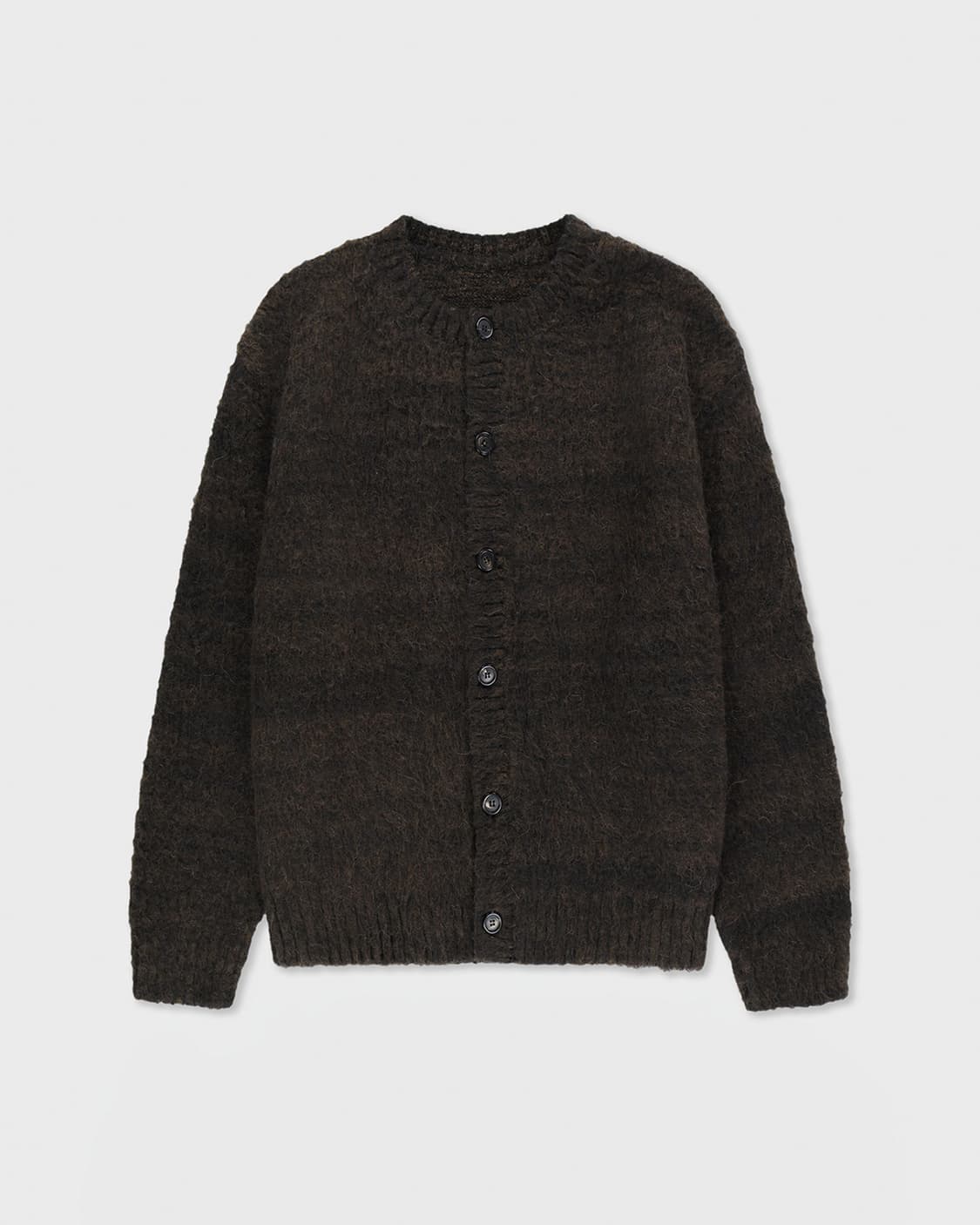 벨리에 브러쉬드 탐 가디건 - 블랙 브라운 5(105) 상품이미지1