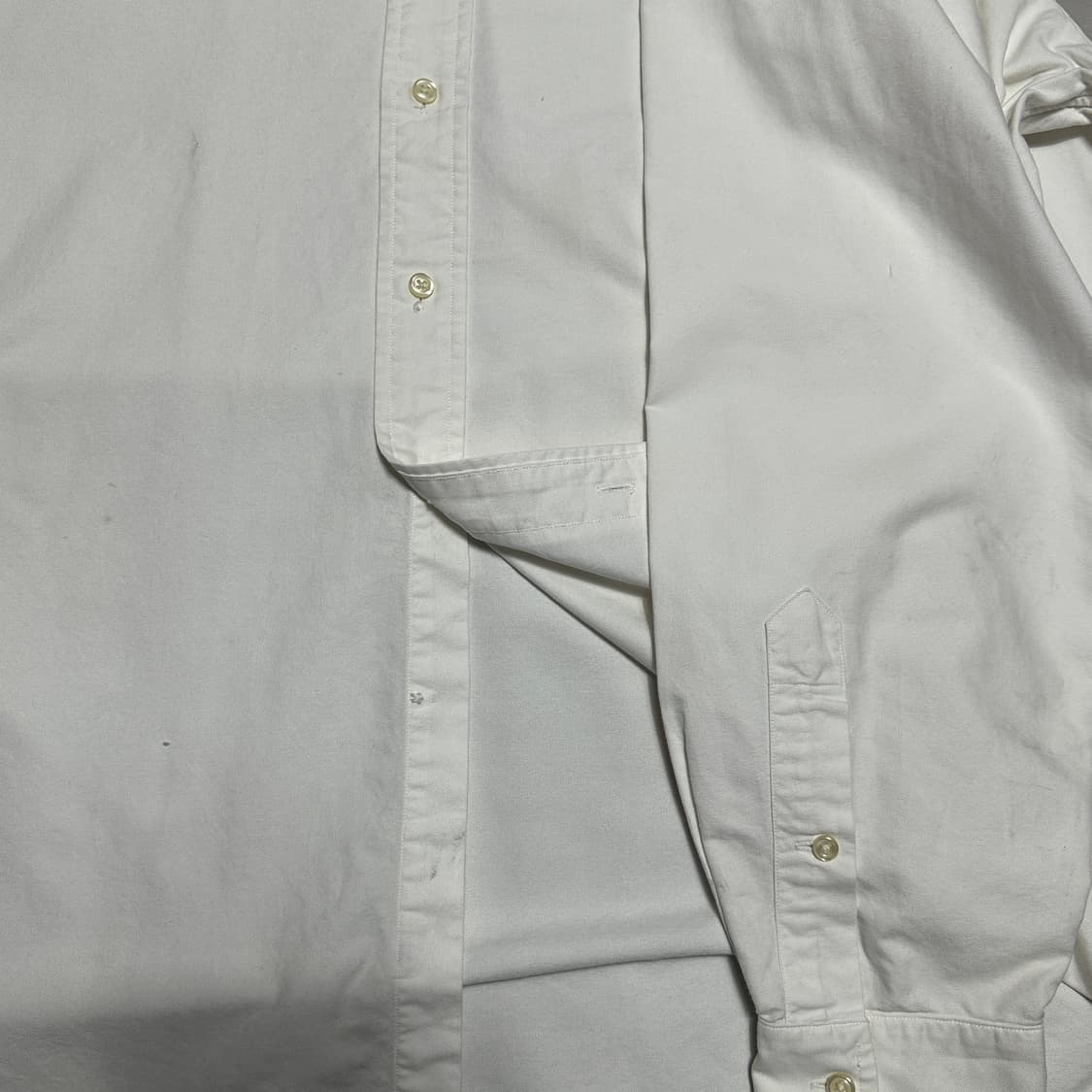 XXL 폴로랄프로렌 야머스 화이트 솔리드 셔츠 상품이미지5