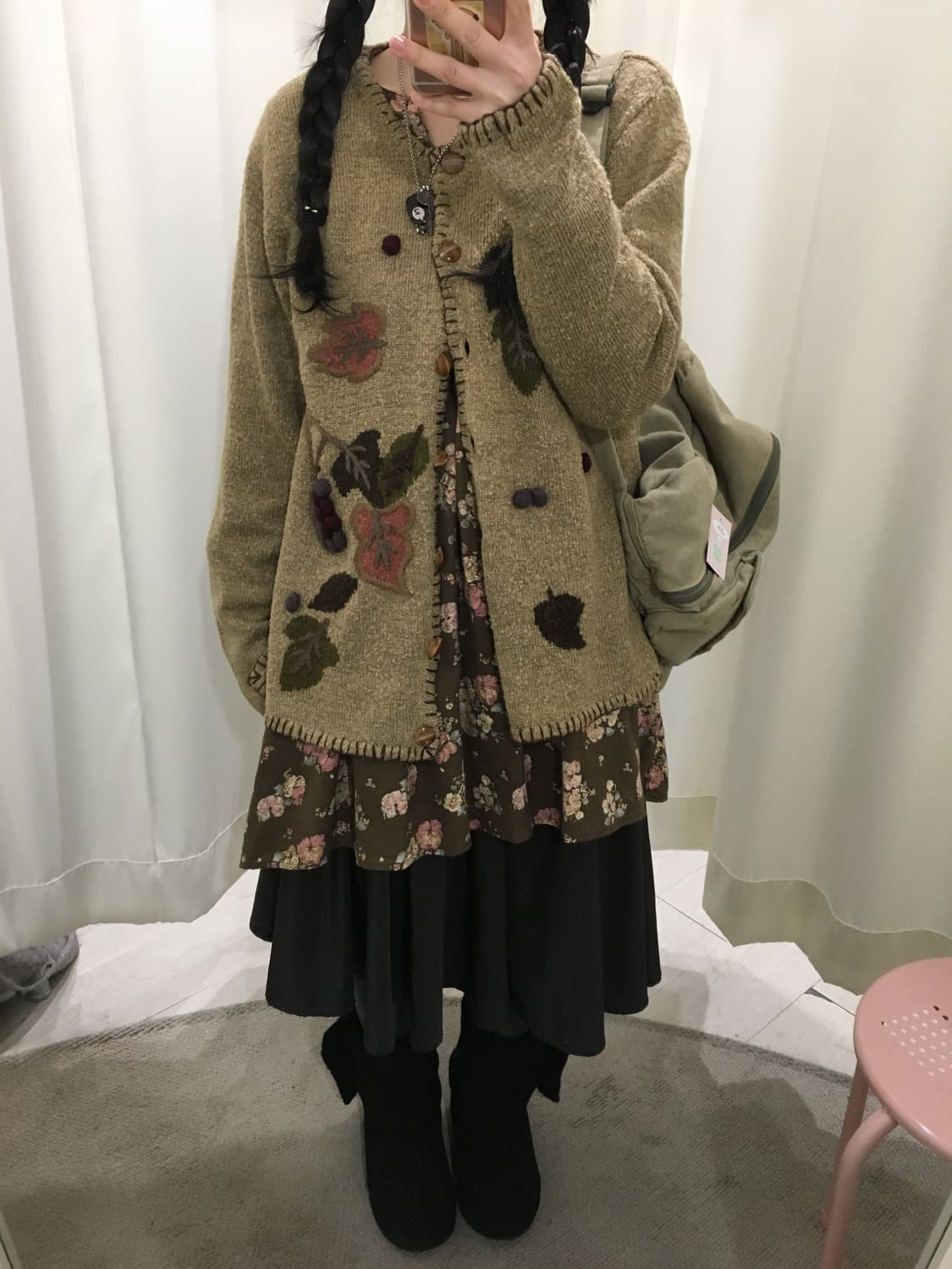 Forest Berry Buttoned Cardigan 상품이미지4