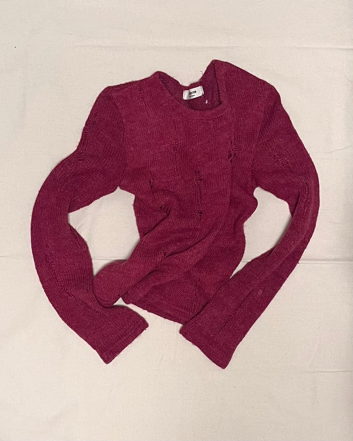 dark pink grunge knit 상품이미지1