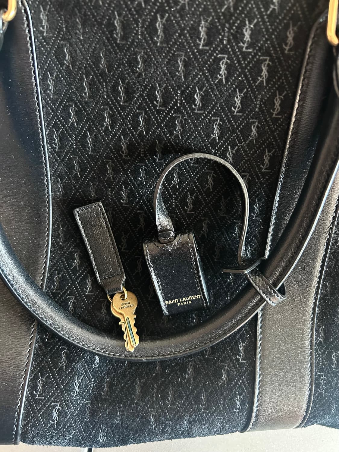 생로랑 스웨이드 보스턴백 상품이미지6