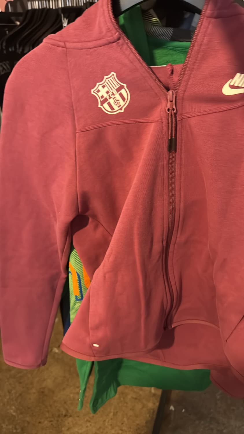 나이키 FCB 분홍 져지 집업 테크팩 테크플리스 상품이미지1