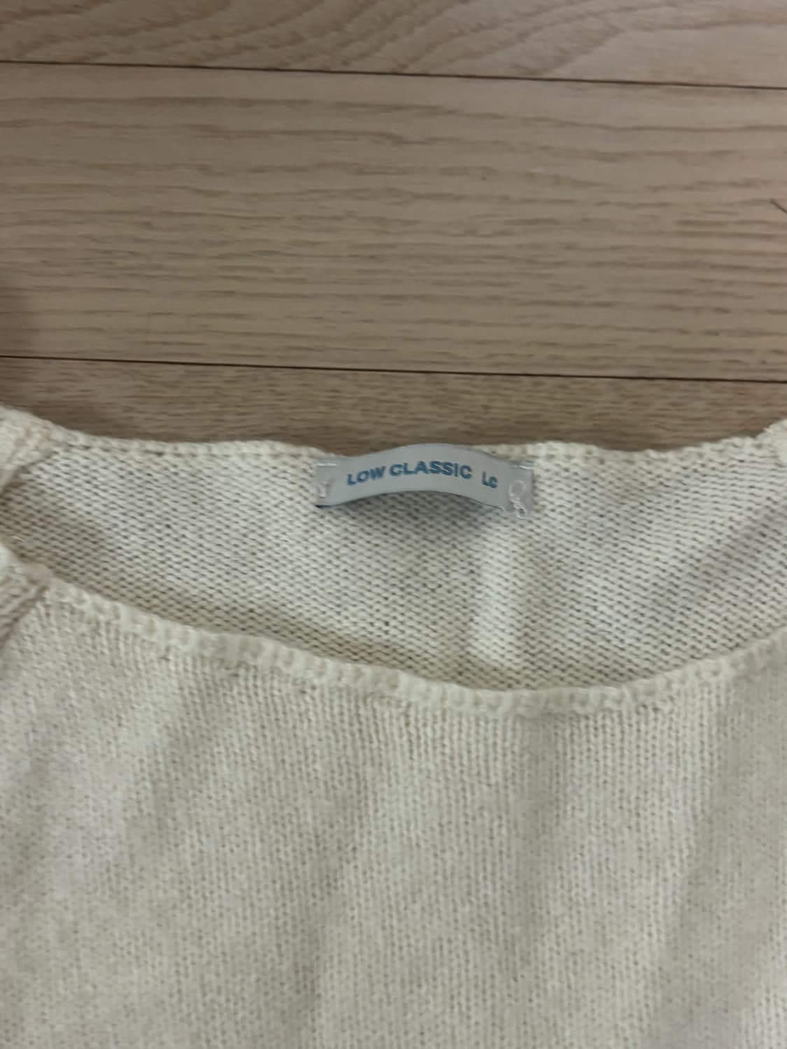 로우클래식 베이비알파카 니트 아이보리 M 상품이미지4
