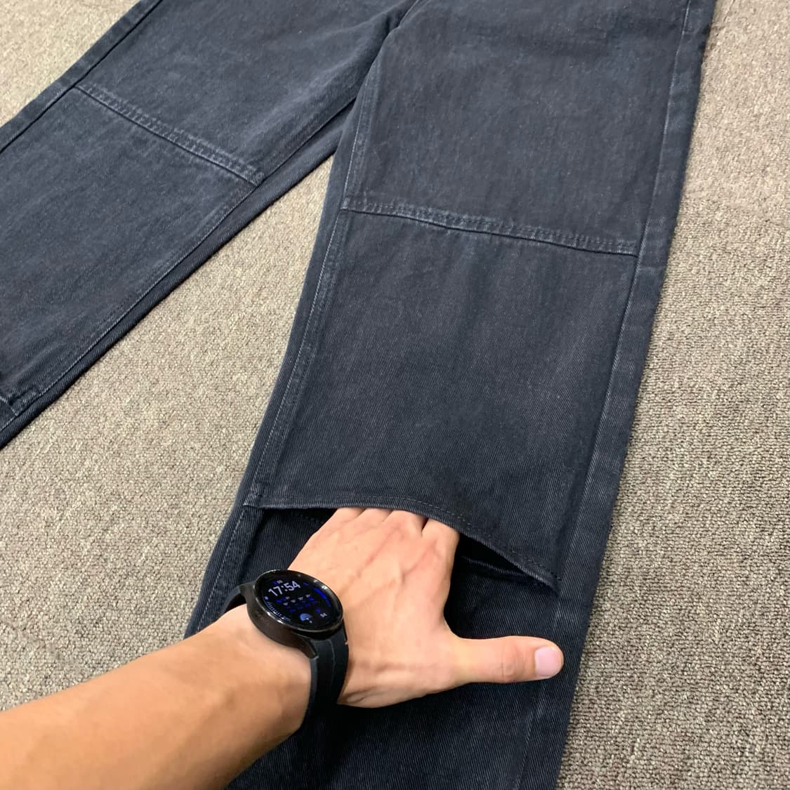 [30] ADD 니 패치 무릎 절개 데님팬츠 상품이미지4