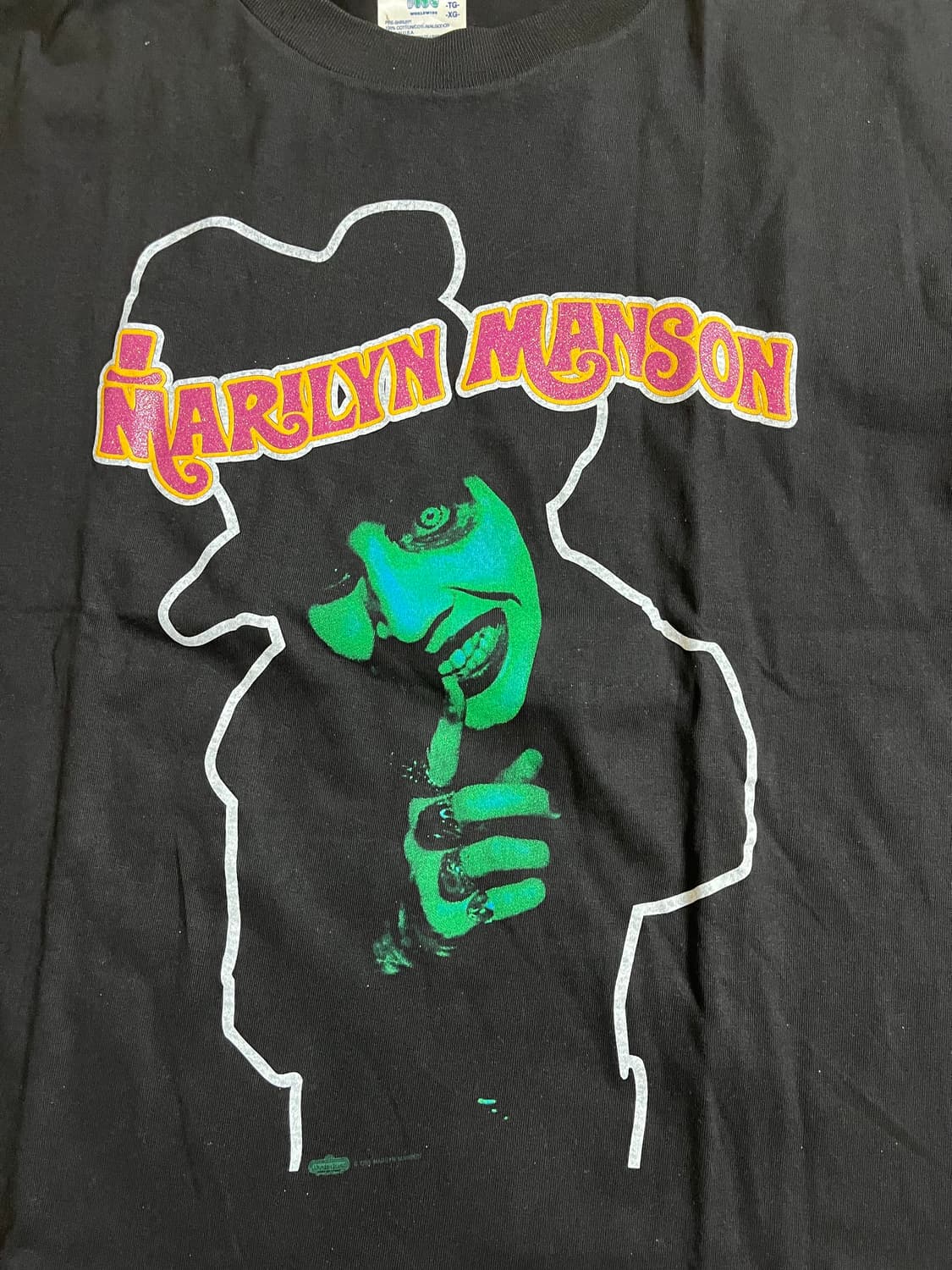90s og 마릴린 맨슨 dope fiend 밴드티 판매합니다 상품이미지3