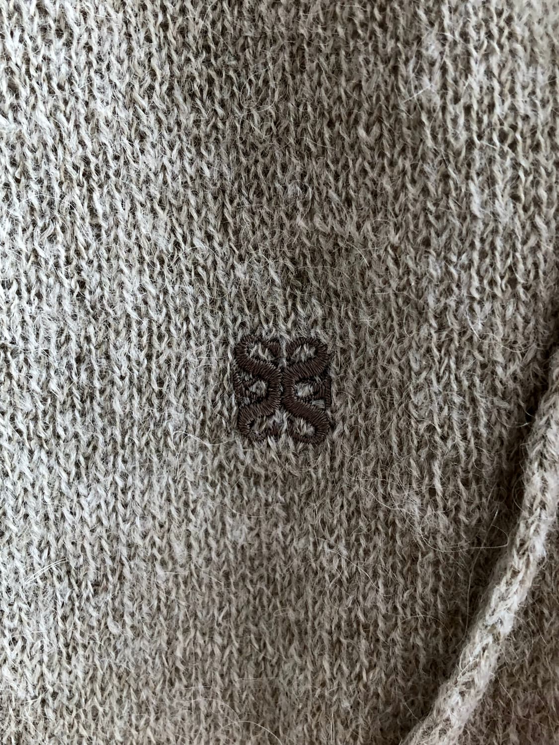 Satur 세터 라운드 알파카 베이지 니트 상품이미지3