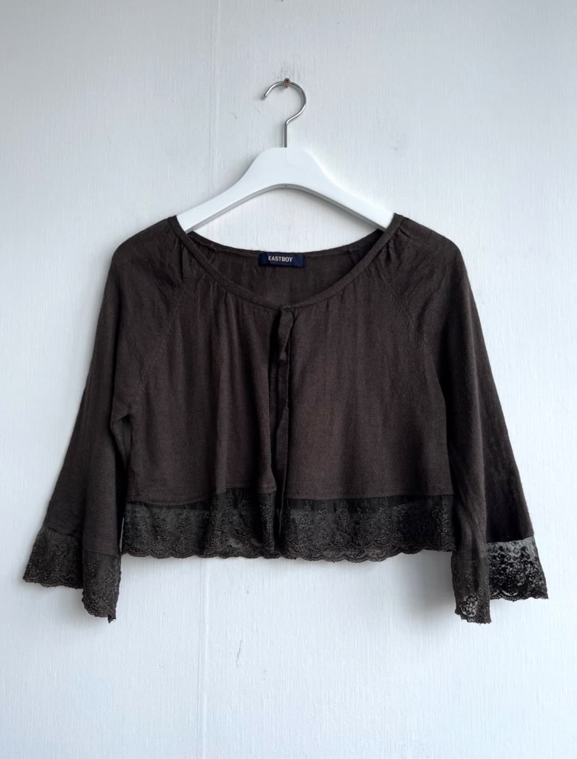 EASTBOY 브라운 레이스 볼레로 가디건  상품이미지2
