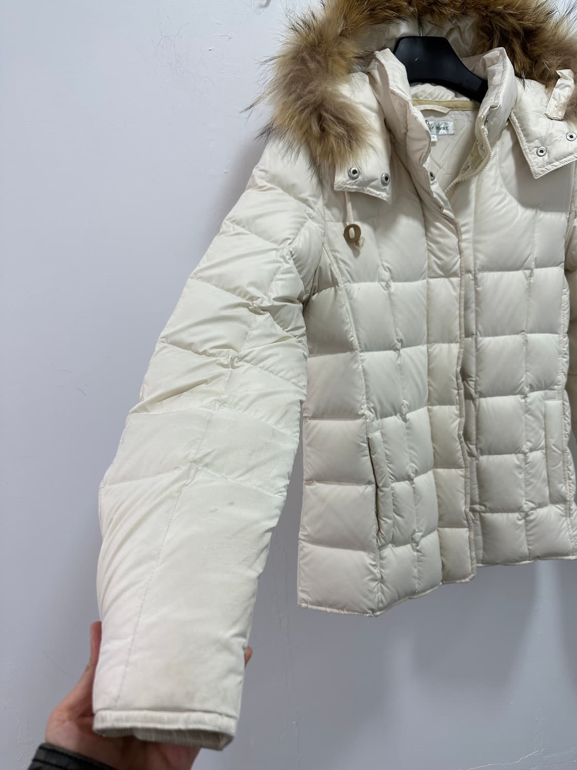 Vintage raccoon fur trimming down paddin 상품이미지6