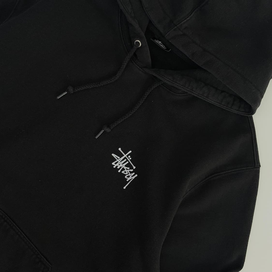 Stussy  스투시 스탁 로고 블랙 후드티 상품이미지3