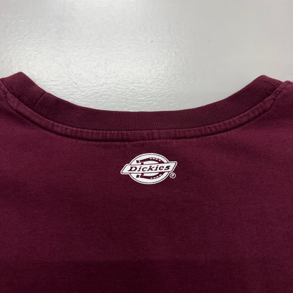 디키즈 빅로고 빈티지 반팔 티셔츠 버건디 상품이미지5