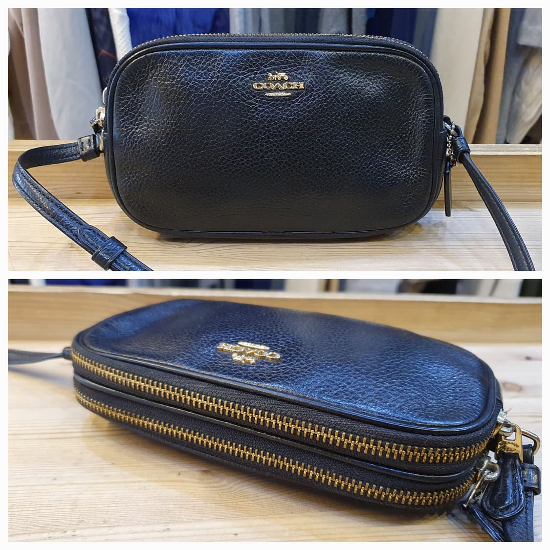 코치 레더 미니크로스백 상품이미지1