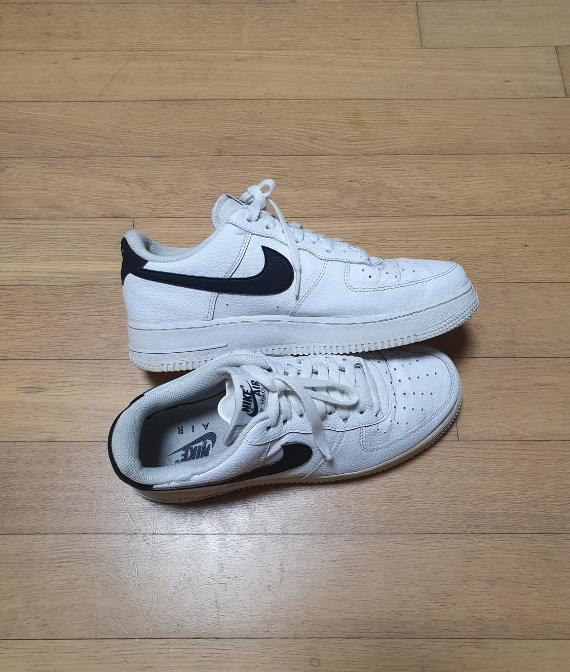 NIKE 나이키 에어포스1 화이트 블랙)265 상품이미지5
