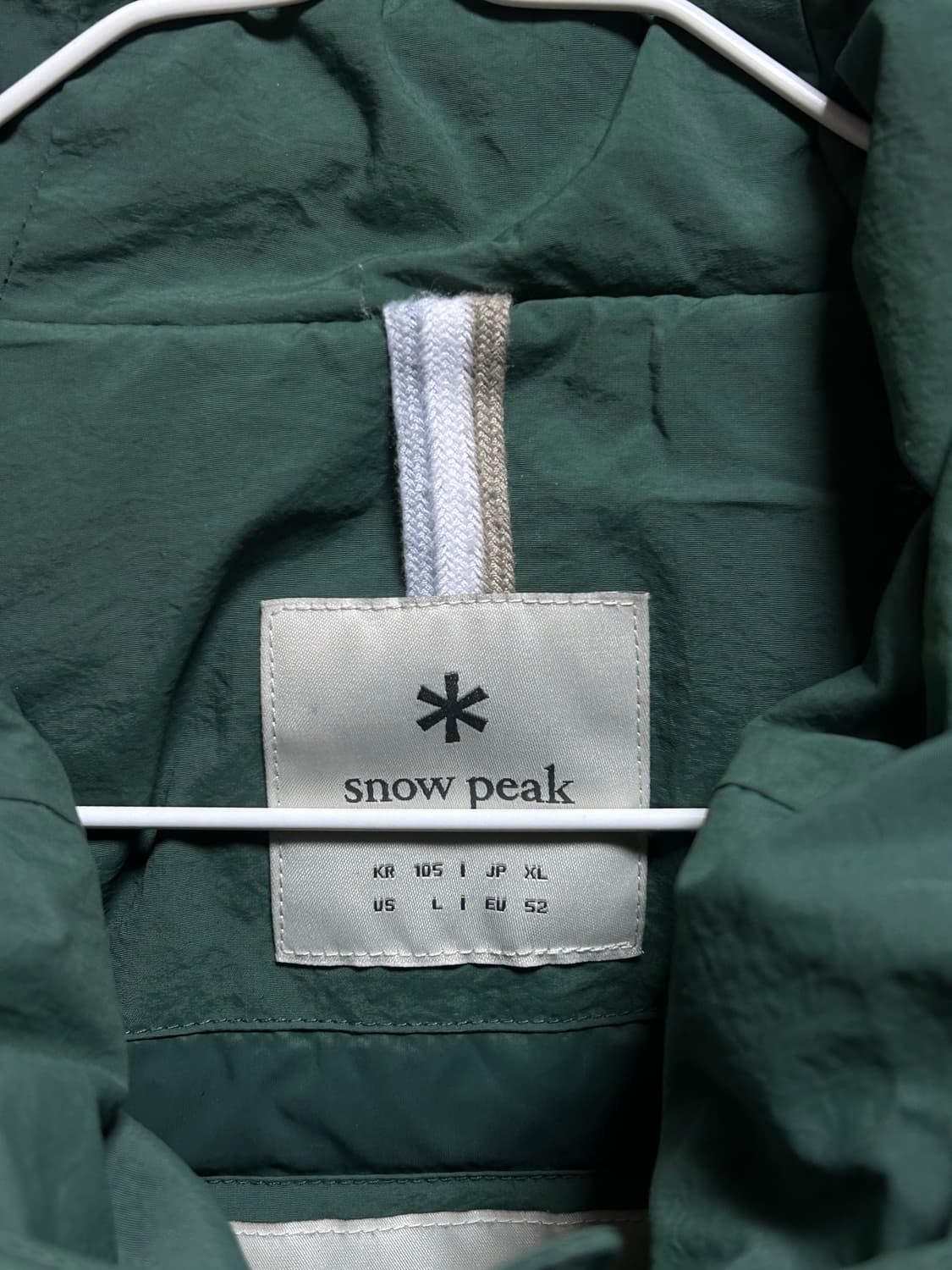 스노우피크 랜드후드 경량 패딩 L (105) 그린 상품이미지3