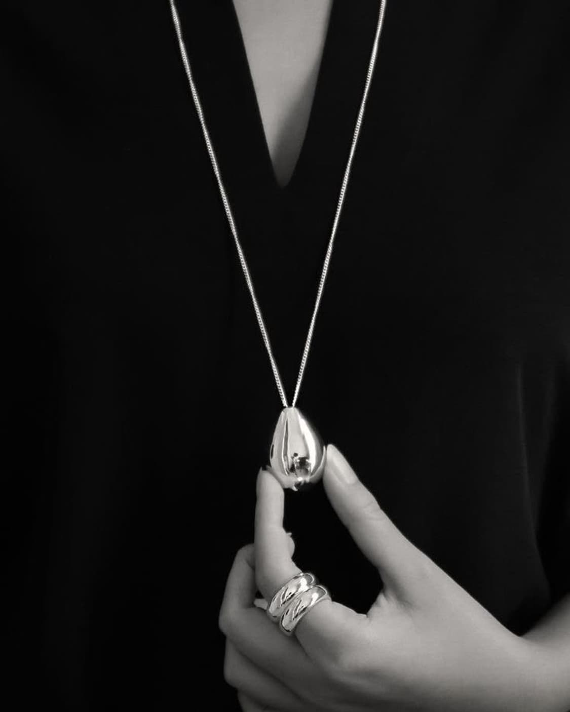 Drop long necklace (새제품) 상품이미지3