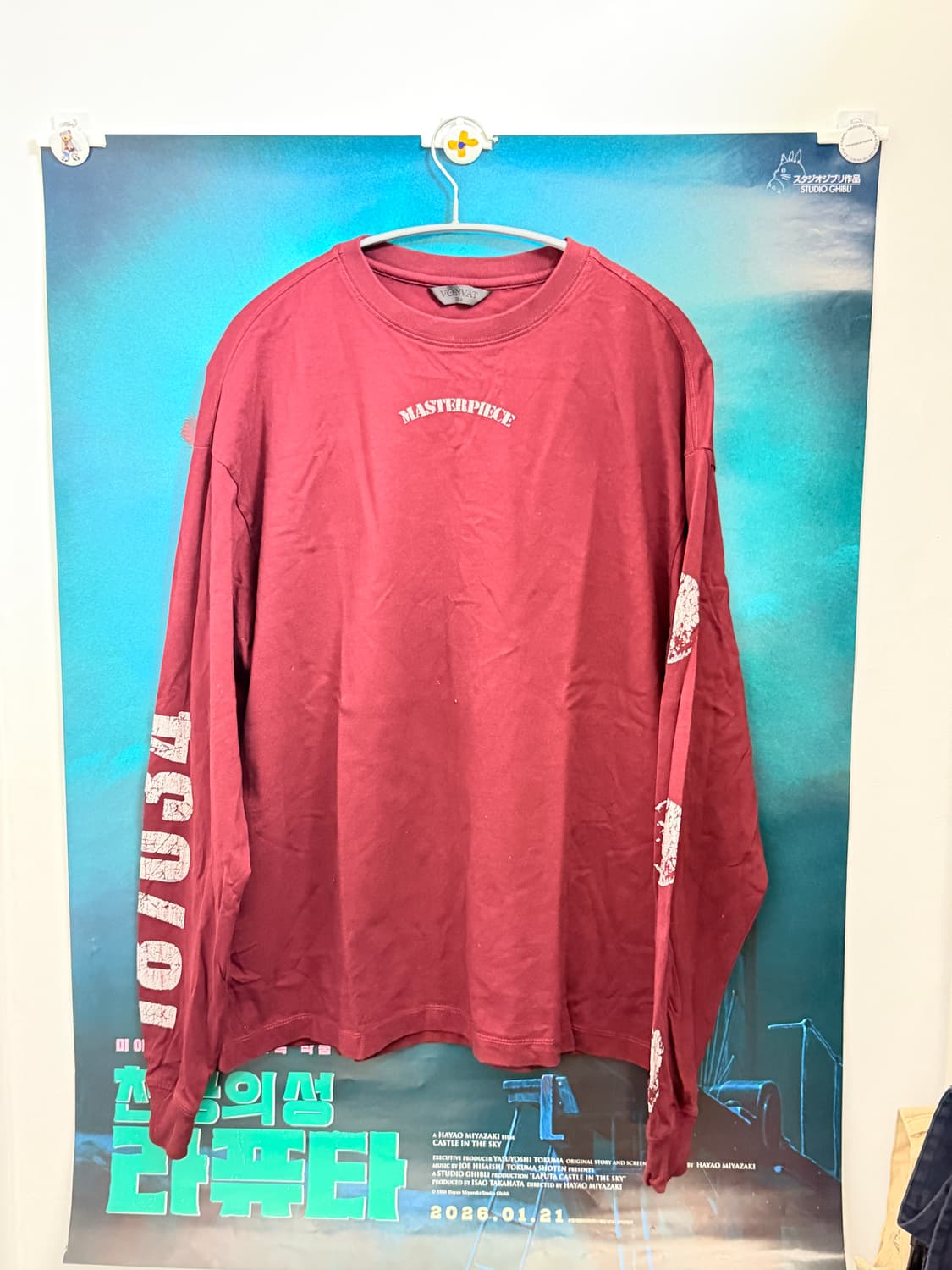 본바트 / Two Angel Graphic LS (Burgundy)  상품이미지2