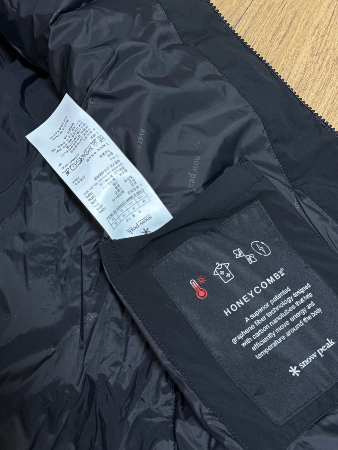 [2XL]스노우피크 경량 패딩조끼 블랙 상품이미지5