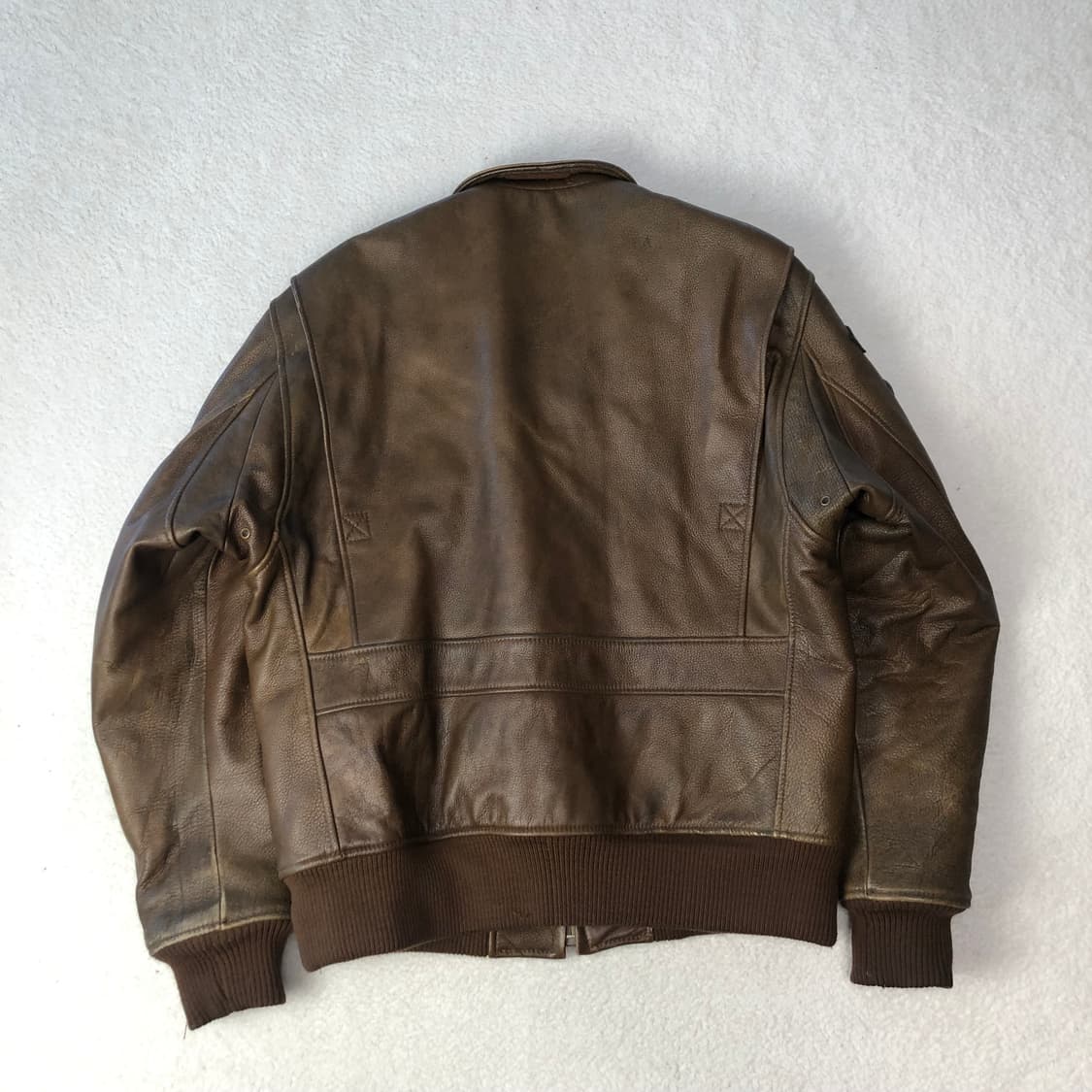 바이크기어 A2 카우하이드 봄버자켓 상품이미지2