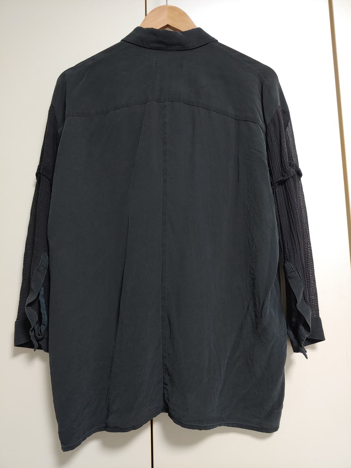 프랑스 데바스테(데바스티) 블랙 셔츠형 블라우스 상품이미지6