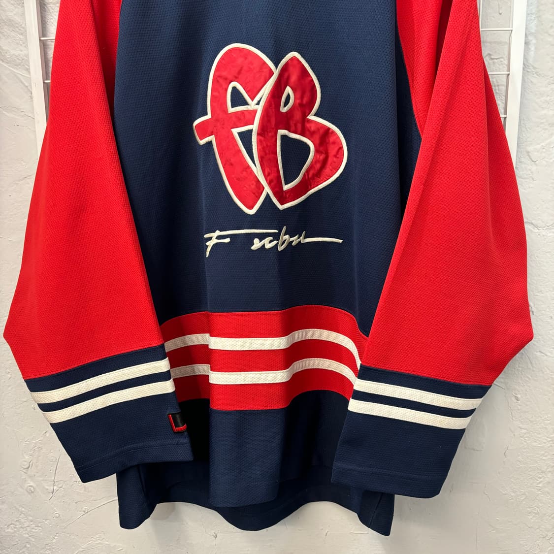 90s 후부 올드스쿨 메쉬 럭비 티셔츠 L 상품이미지4