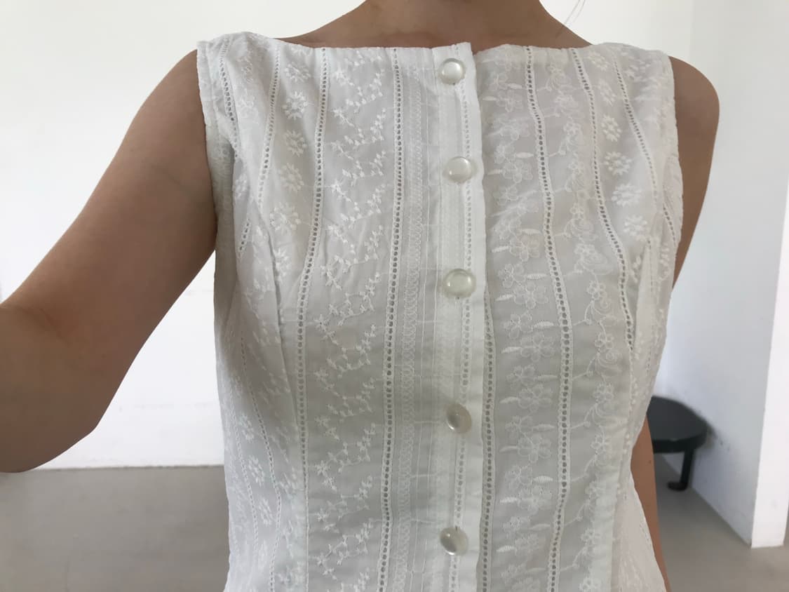 vintage lace sleeveless 상품이미지5