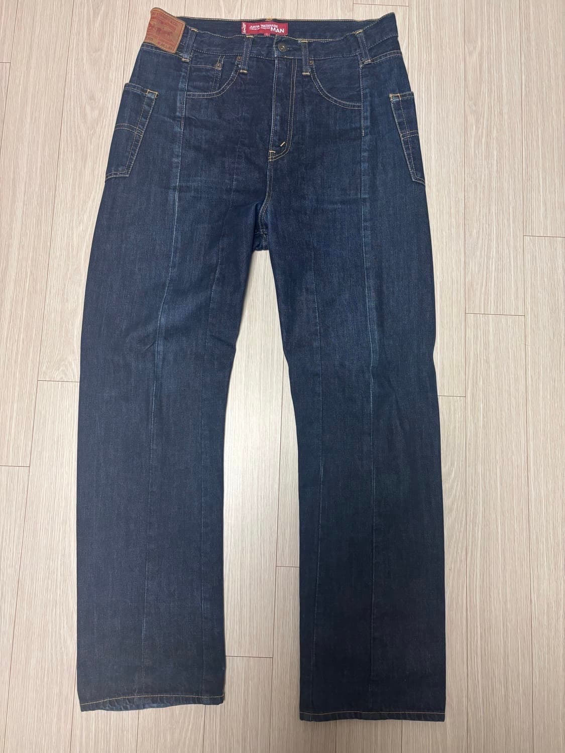 준야와타나베 앞 절개 데님  상품이미지2