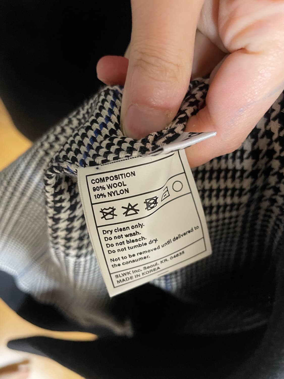 SLWK 겨울 울 코트 상품이미지7