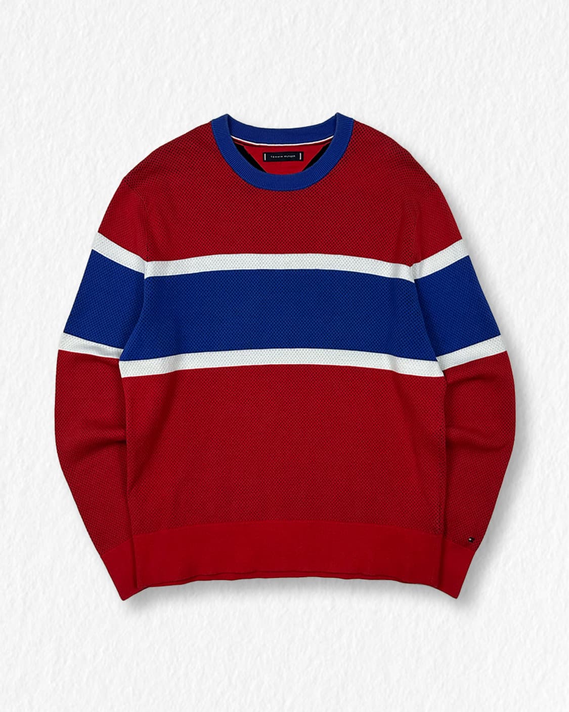 타미힐피거 배색 니트 상품이미지1