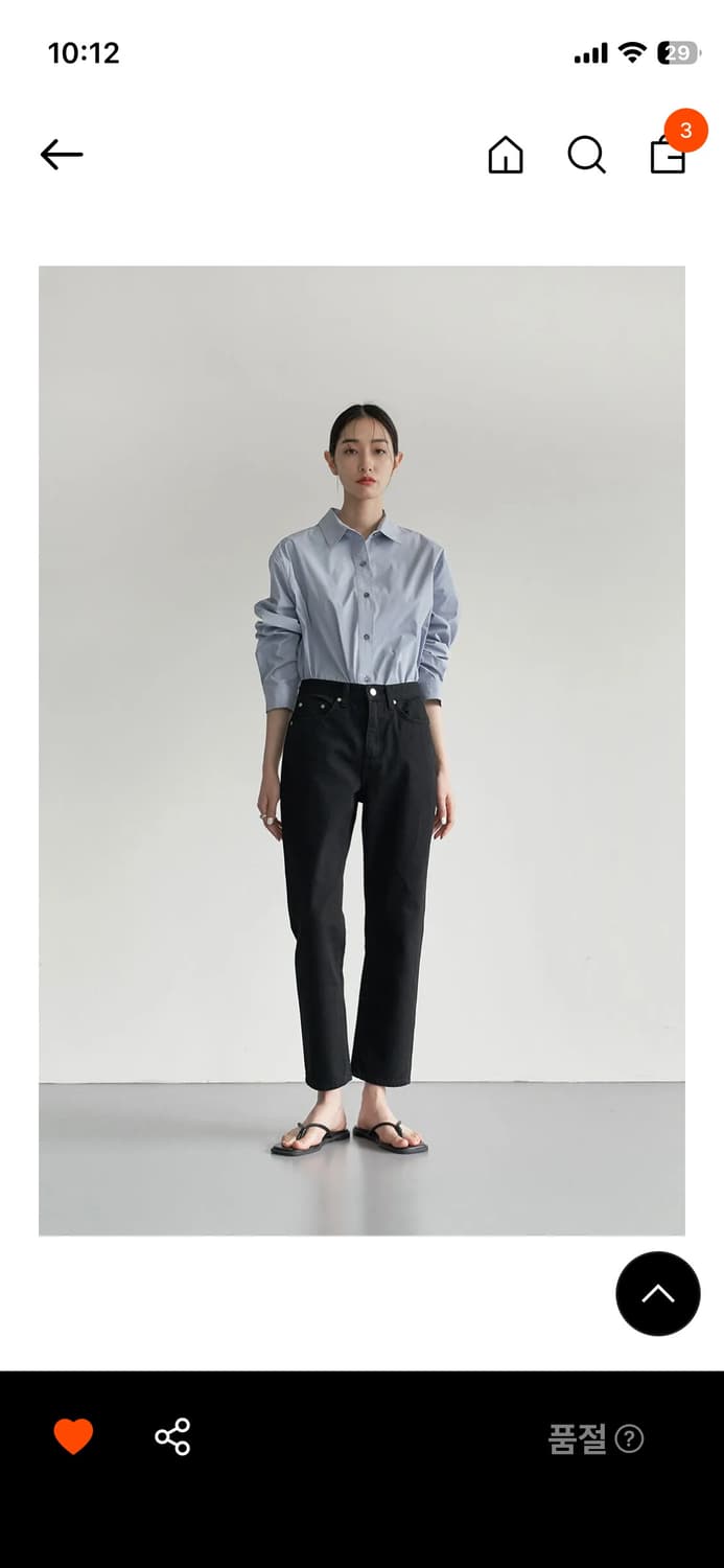 블루브릭 시그니처 데님 (black/short) 상품이미지1
