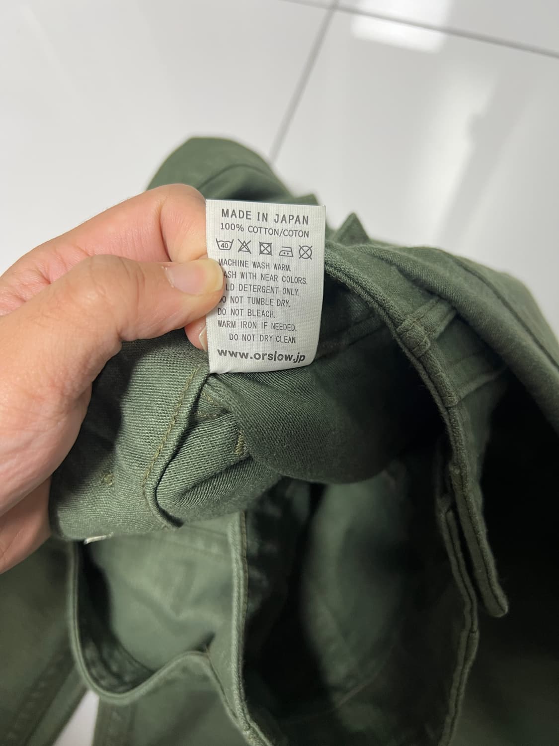 택포15) 오어슬로우 레귤러핏 퍼티그 팬츠 1사이즈 실측30 상품이미지5