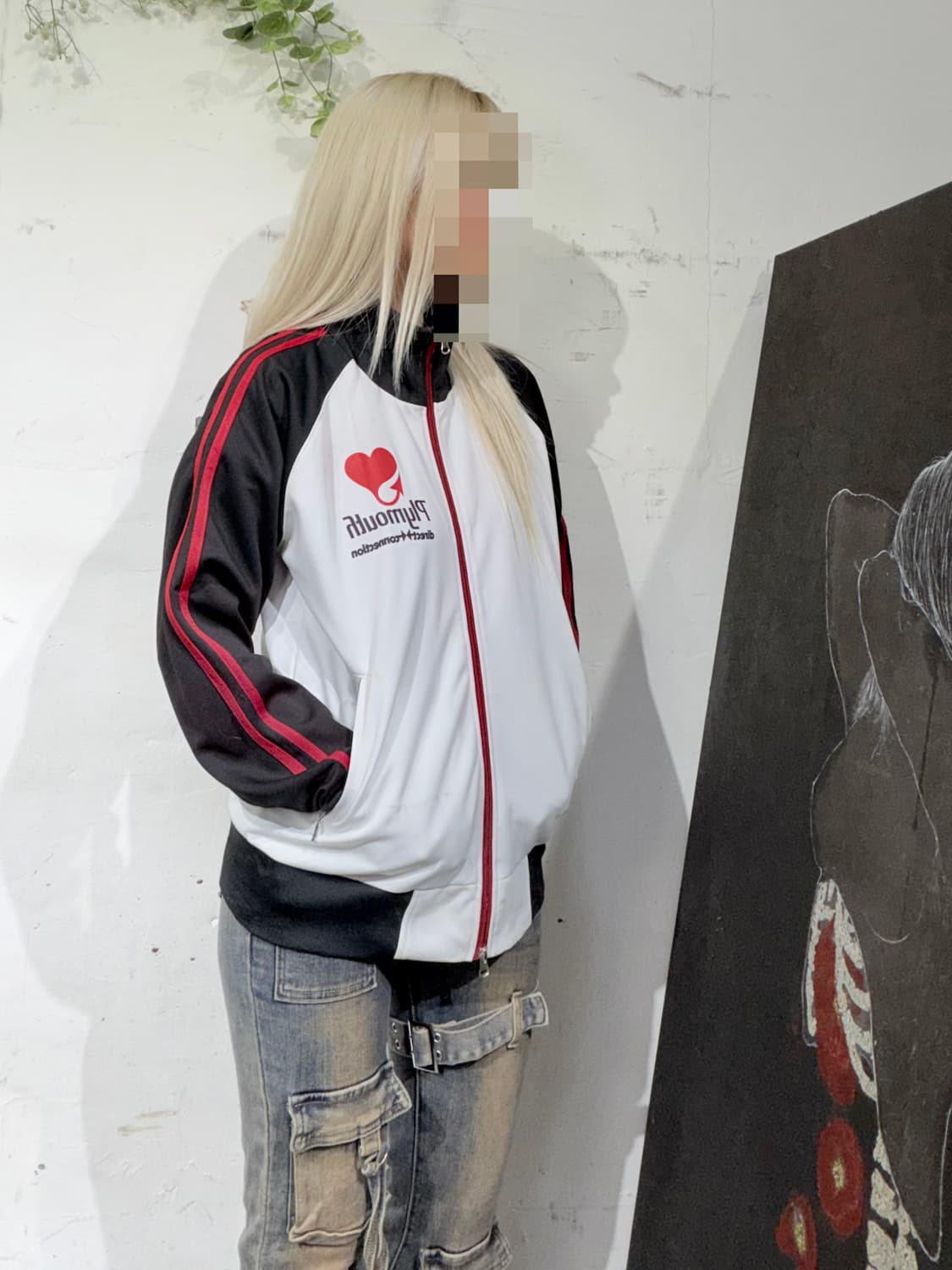 일본 빈티지 루니툰즈 프린팅 져지 트랙탑 M 상품이미지5