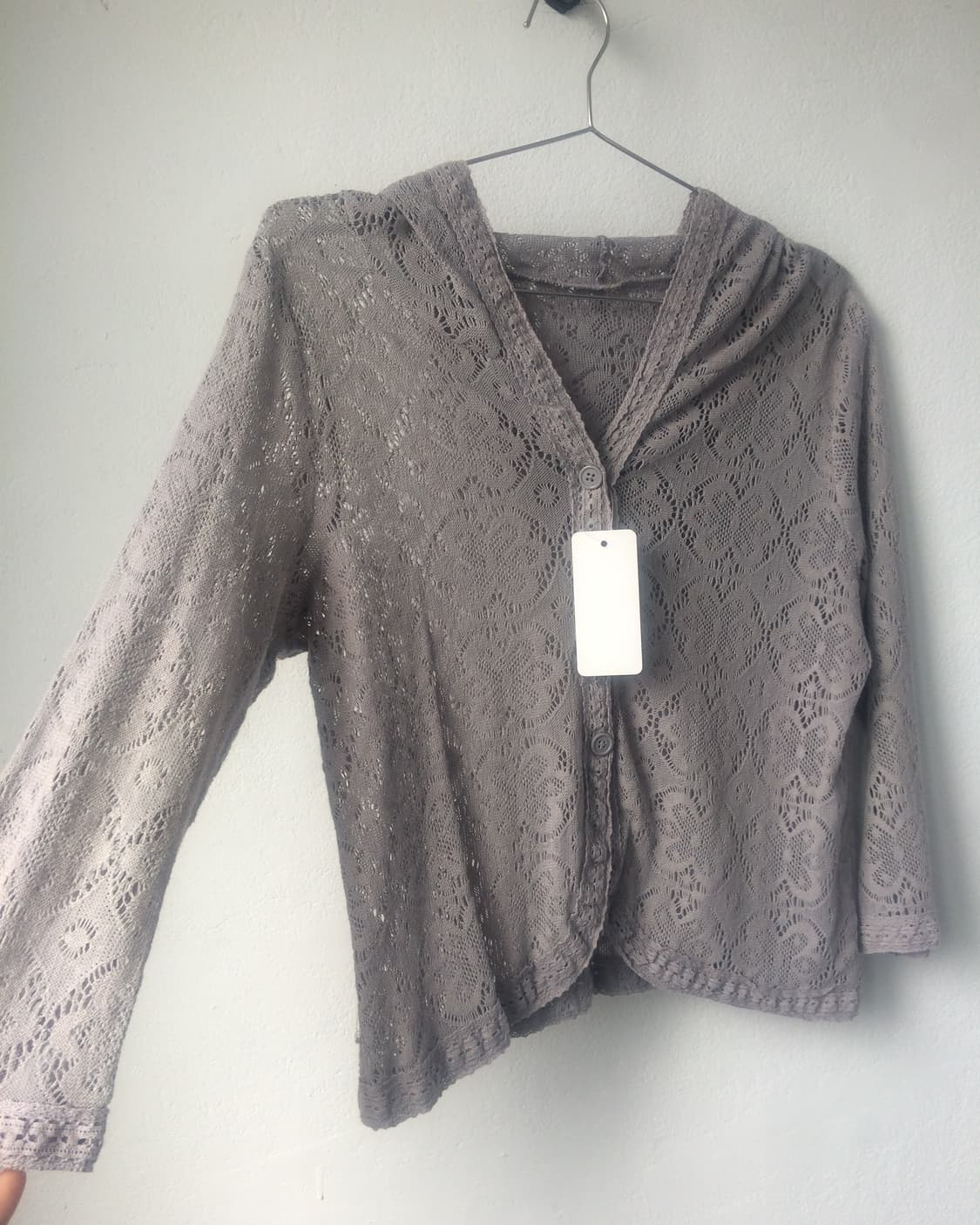 Pattern point hood cardigan 상품이미지4