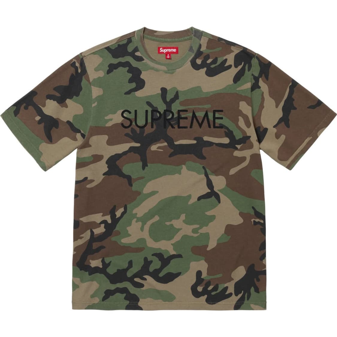 [XL] 슈프림 캐피탈 카모 숏슬리브 25SS 상품이미지1