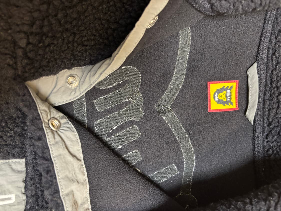 휴먼메이드 보아 플리스 하프집업 네이비 M 상품이미지3