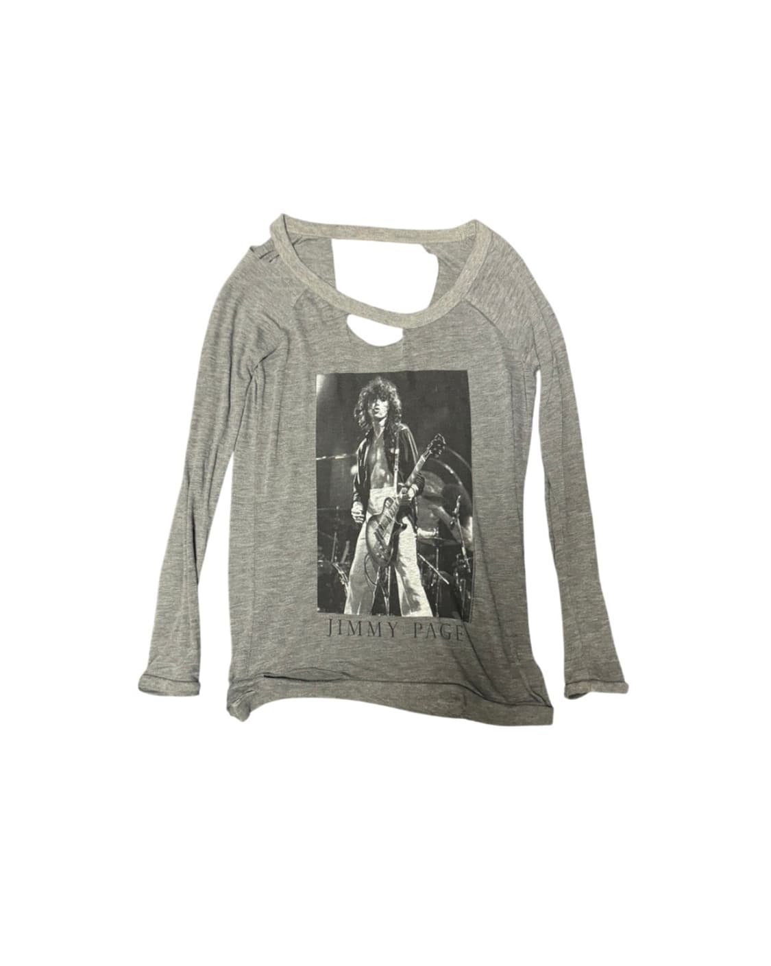Jimmy Page distressed Gray Long Sleeve 상품이미지1